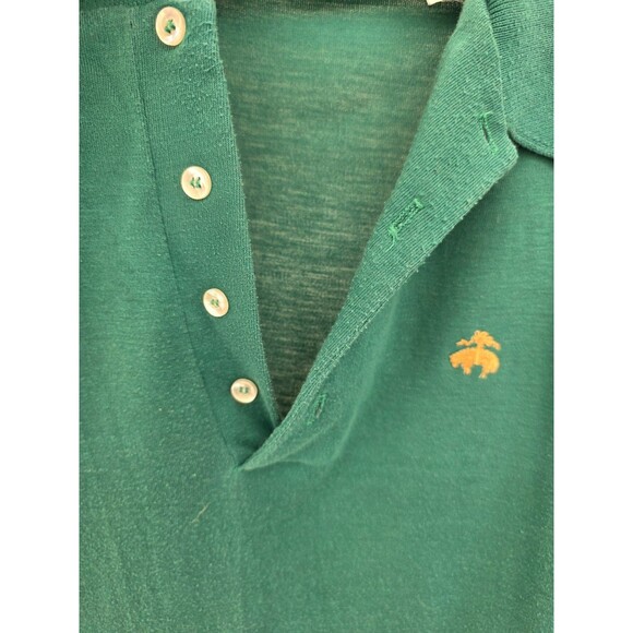 BROOKS BROTHERS Men's Long Sleeve T-Shirts/POLO 100%Cotton XL Green - Picture 4 of 7